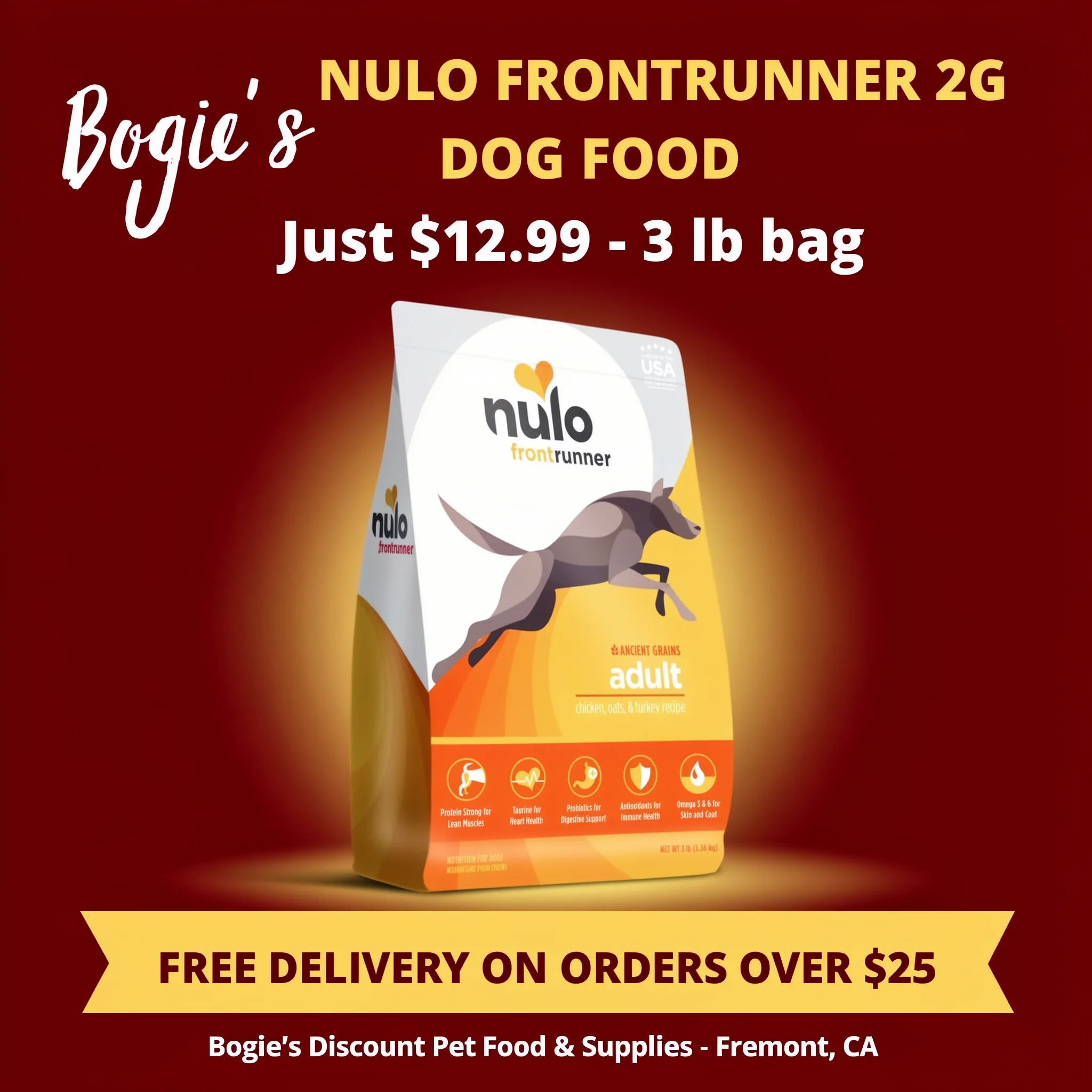 Nulo Frontrunner 3-lb dog food